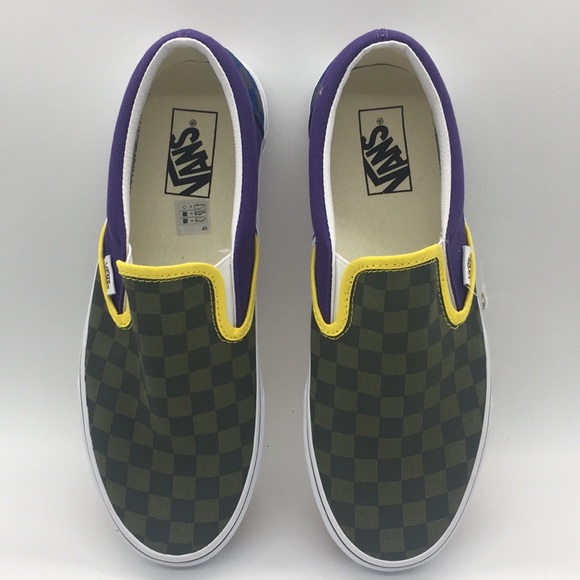 Vans Classic Slip-On OTW Rally Checkerboard Gm/Pur - Picture 7 of 8